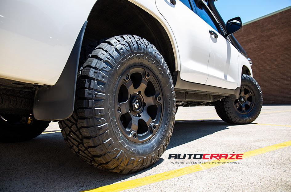TOYOTA LANDCRUSIER BEAST BLACK   MACHINED WITH DARK TINT
